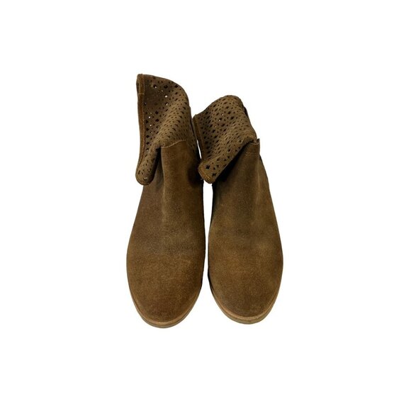 Michael Kors Women's Brown Rust Small Heel Ankle Boot - Picture 2 of 6